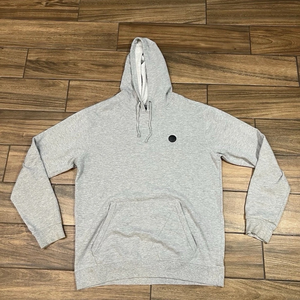 Volcom Pullover Hoodie Men XL Gray Fleece Skate Surf Sweatshirt A41217V3